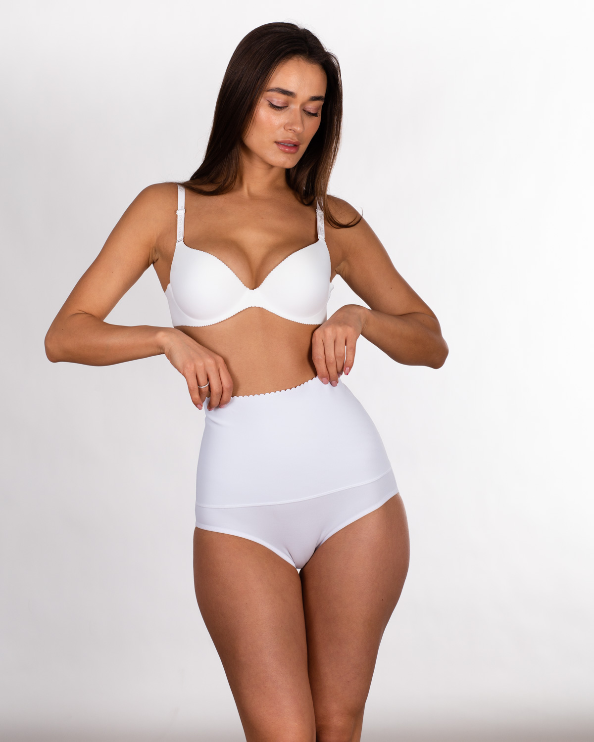  Труси пояс утягуючі Hongya 3008 білі k3143-1