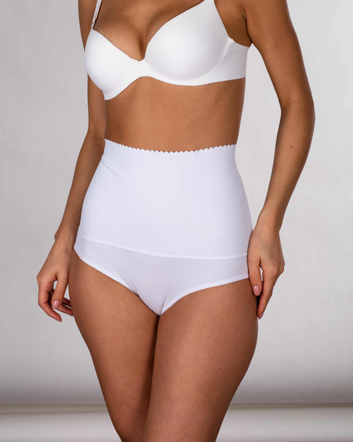  Труси пояс утягуючі Hongya 3008 білі k3143-1