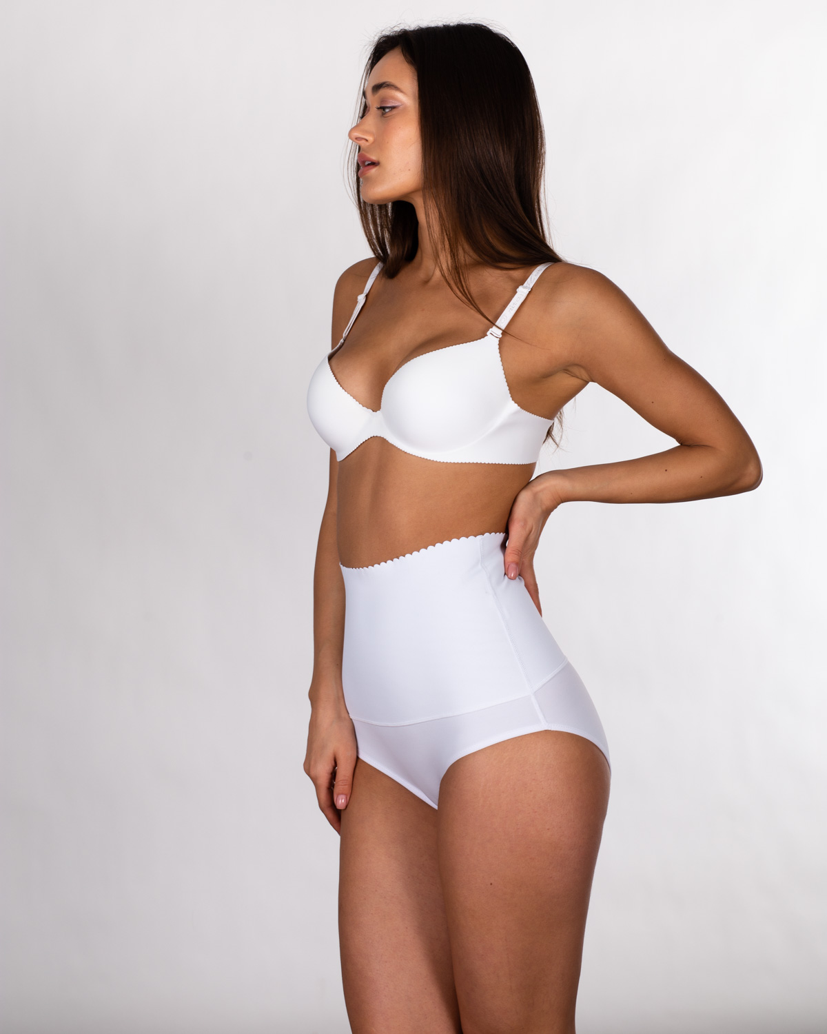  Труси пояс утягуючі Hongya 3008 білі k3143-1