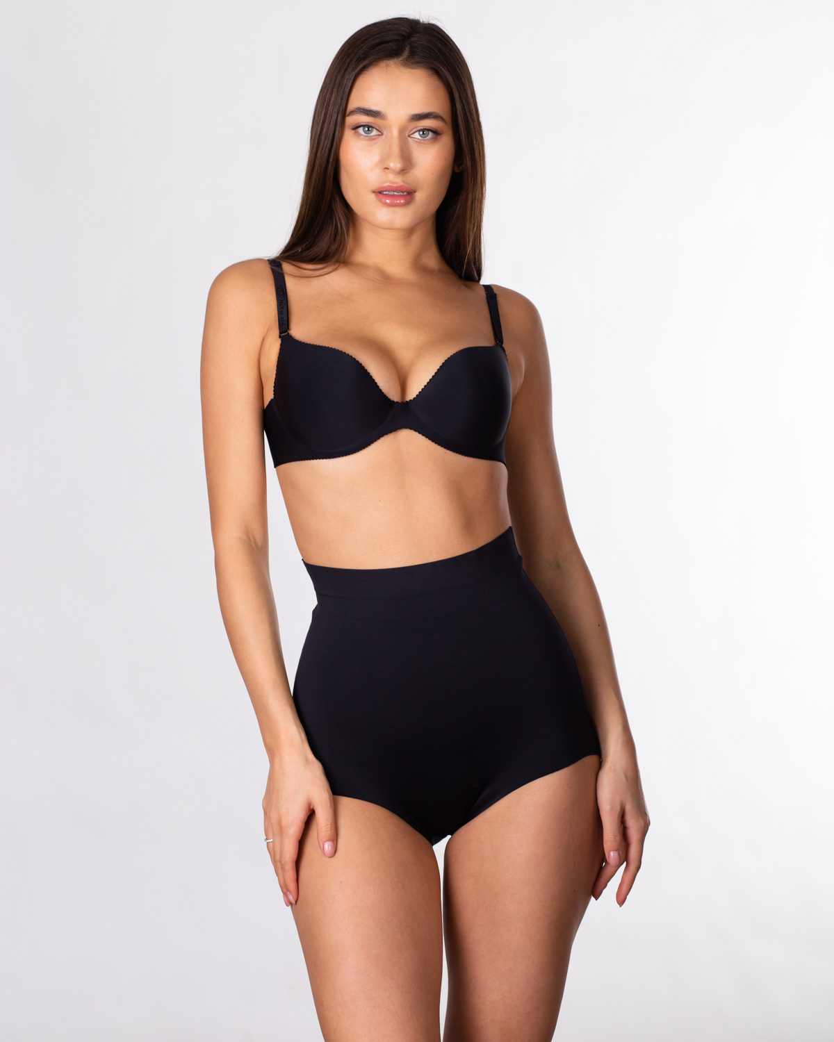  Безшовні корегувальні труси-утяжка Lulola 9506 чорні k7014-2