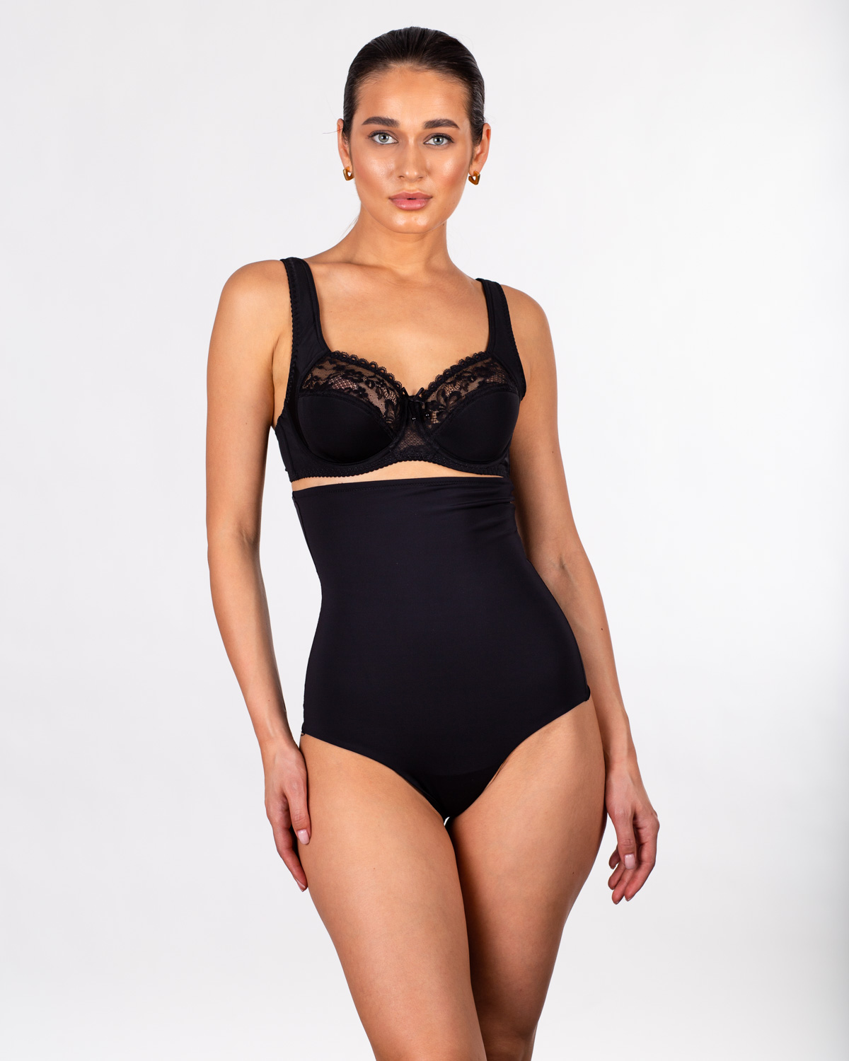 Коригуючі безшовні труси-утяжка Nadizi 16014 чорні 7036-3