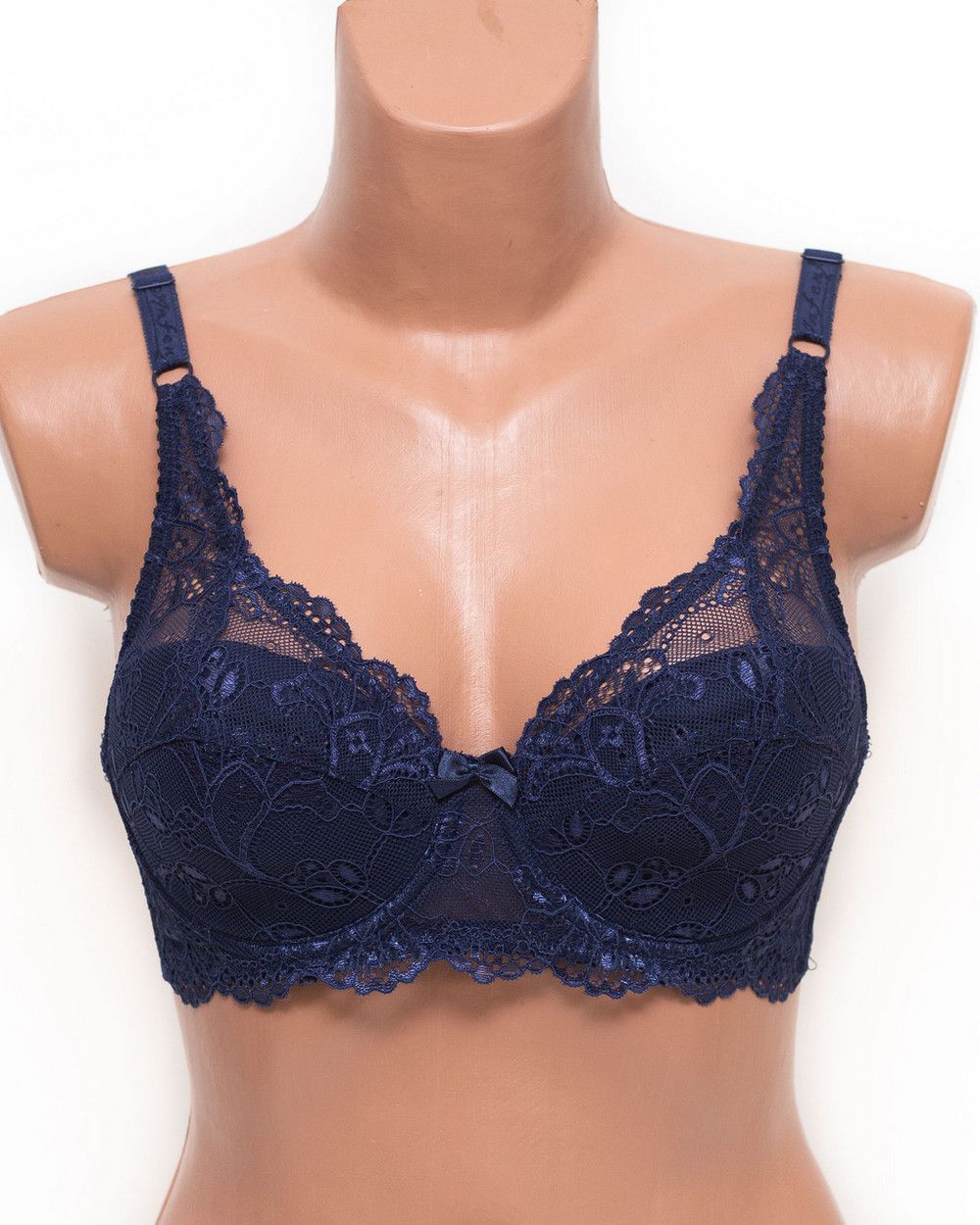 Бюстгальтер мереживна м'яка чашка Anfen 919 синій 919-4