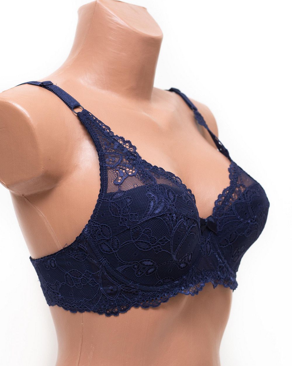 Бюстгальтер мереживна м'яка чашка Anfen 919 синій 919-4