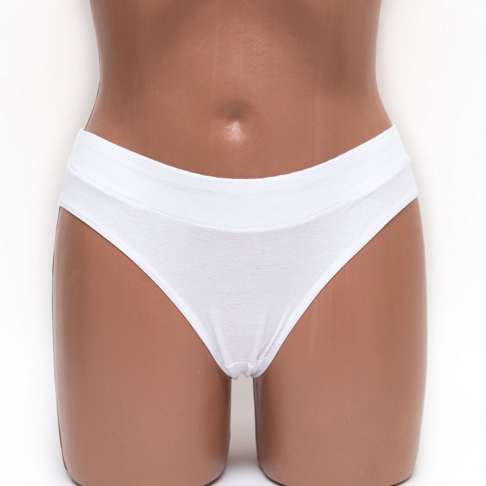 Женские трусики слип хлопок Anttifu 4371 белые k3380-1