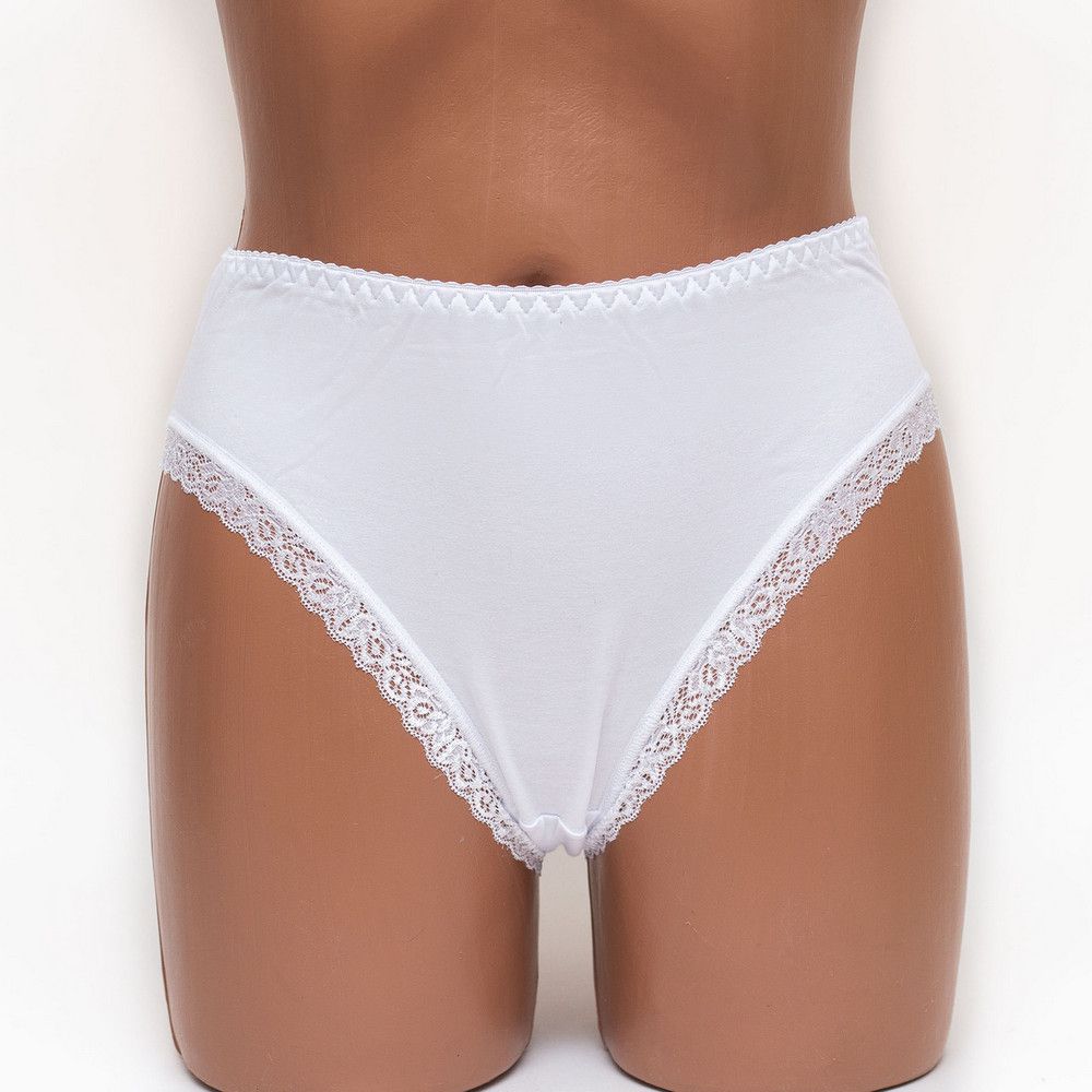 Трусики женские хлопок Mia 061 белые k3381-2