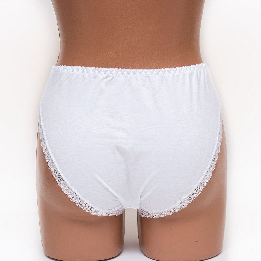 Трусики женские хлопок Mia 061 белые k3381-2