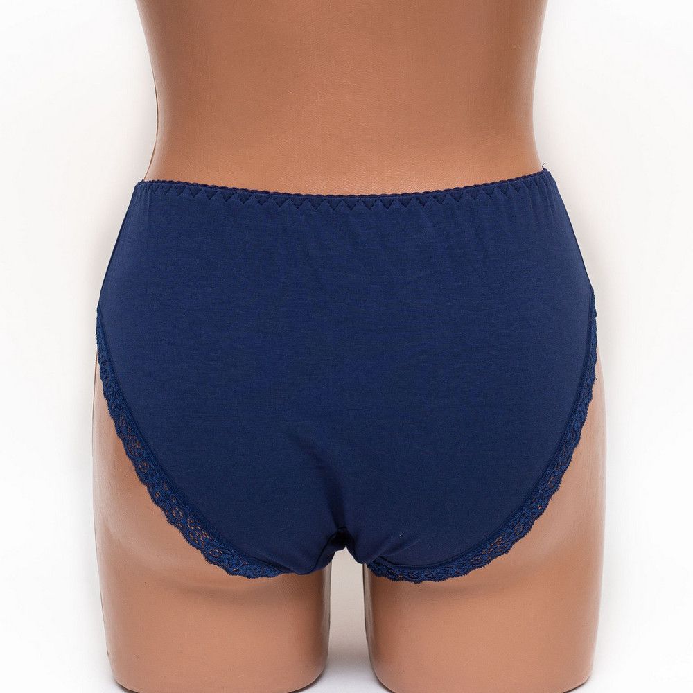 Трусики женские хлопок Mia 060 синие k3381-3