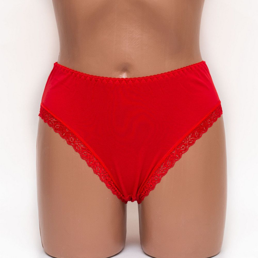 Трусики женские хлопок Mia 060 красные k3381-5