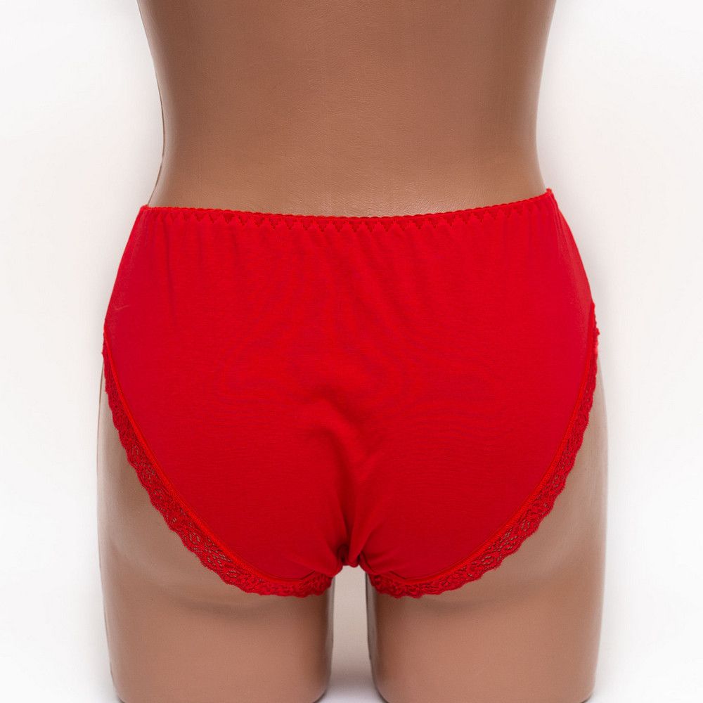 Трусики женские хлопок Mia 060 красные k3381-5