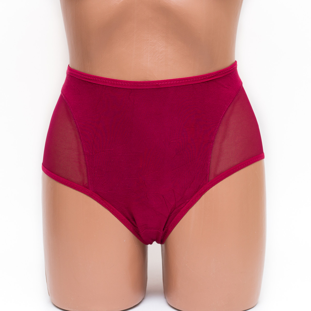 Женские трусики хлопок Menyalas 6664 бордовые k3479-3