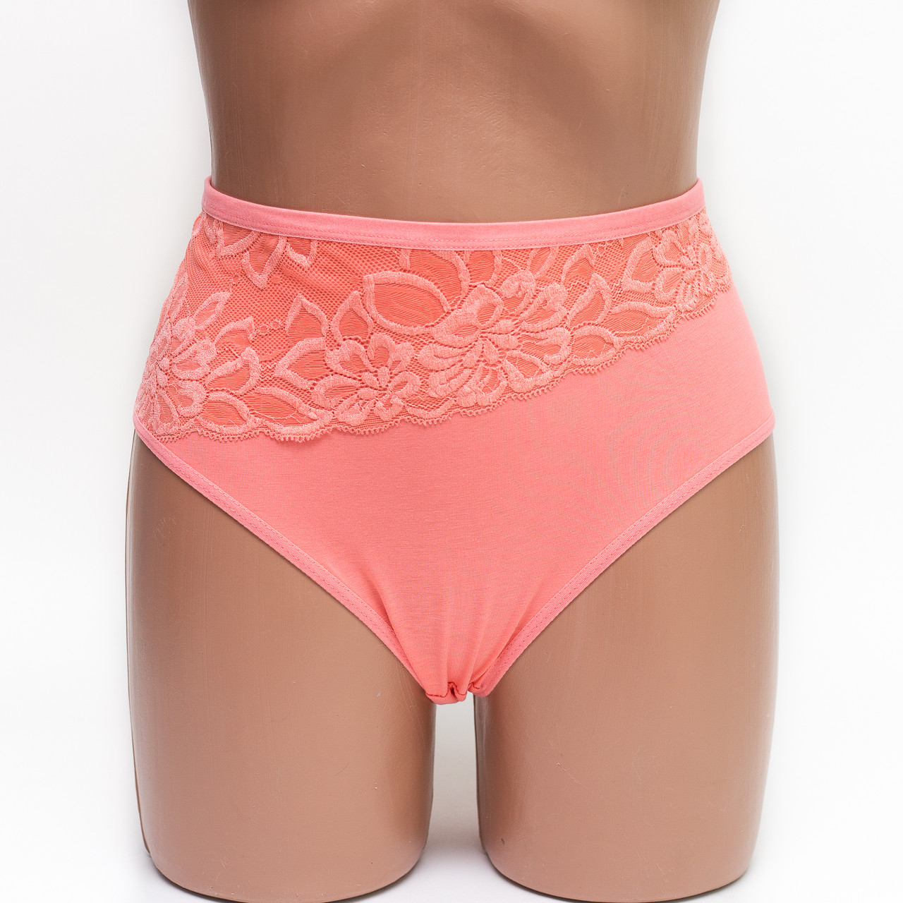 Трусики жіночі сліп бавовна з мереживом MDL 4003 персикові k3449-15 Трусики жіночі сліп бавовна з мереживом MDL 4003 персикові k3449-15