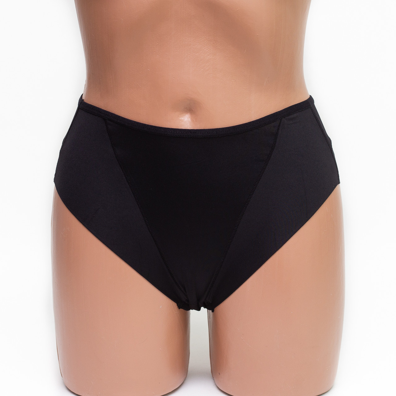 Жіночі коригуючі труси-стрінги мікрофібра із сіткою Lulola 865 чорні k3205-4