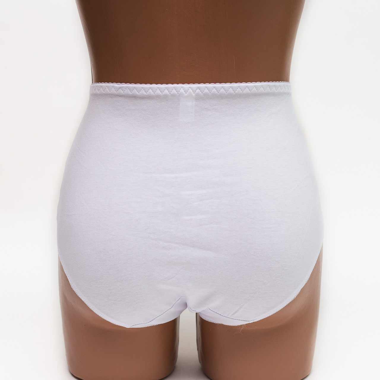 Женские трусики хлопок с кружевом Biweier 808 белые k3540-3