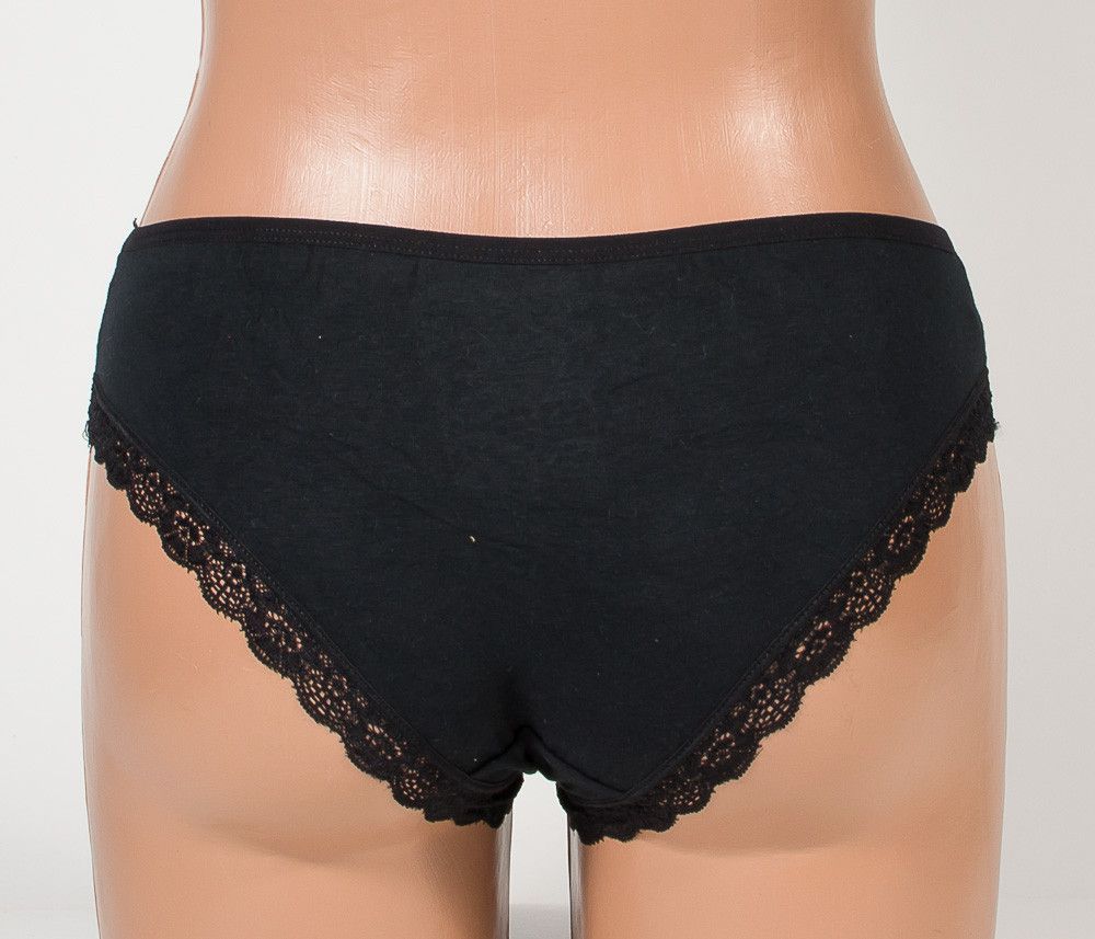 Женские трусы слип кружево хлопок L12-4