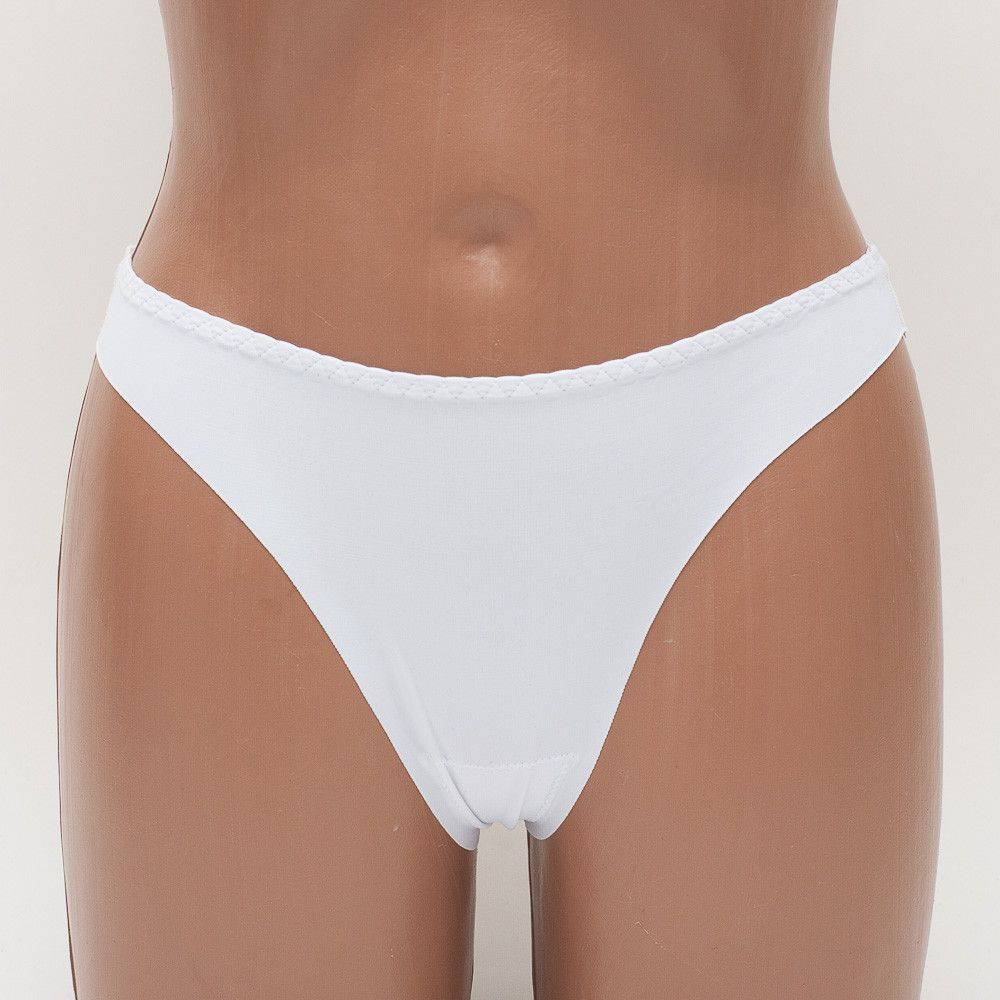 Женские трусы стринги бесшовные белые Hana k8125-1