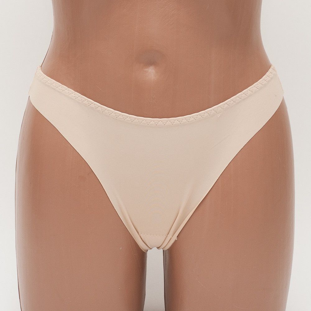 Женские трусы стринги бесшовные бежевый Hana k8125-3