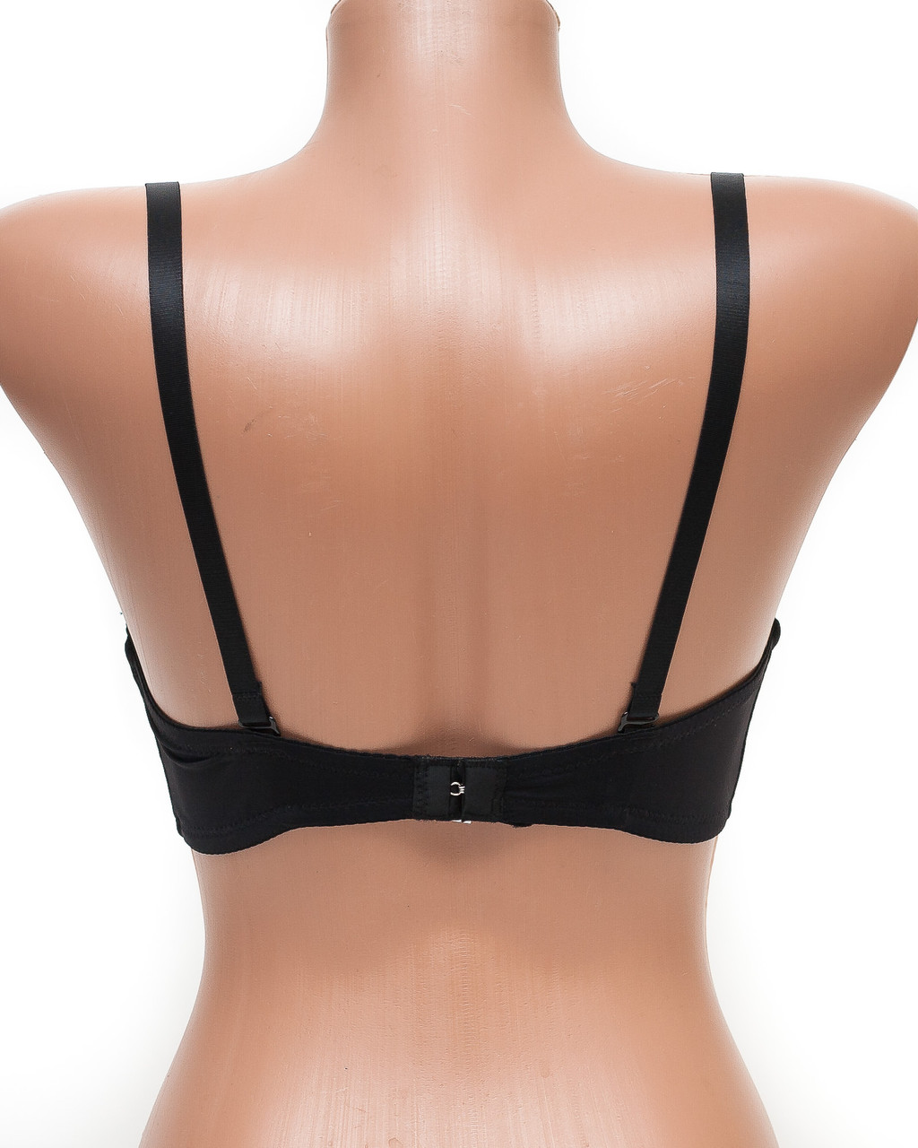 Бюстгальтер балконет пуш-ап гладкая чашка 6766 черный 75В K5132-1-75B