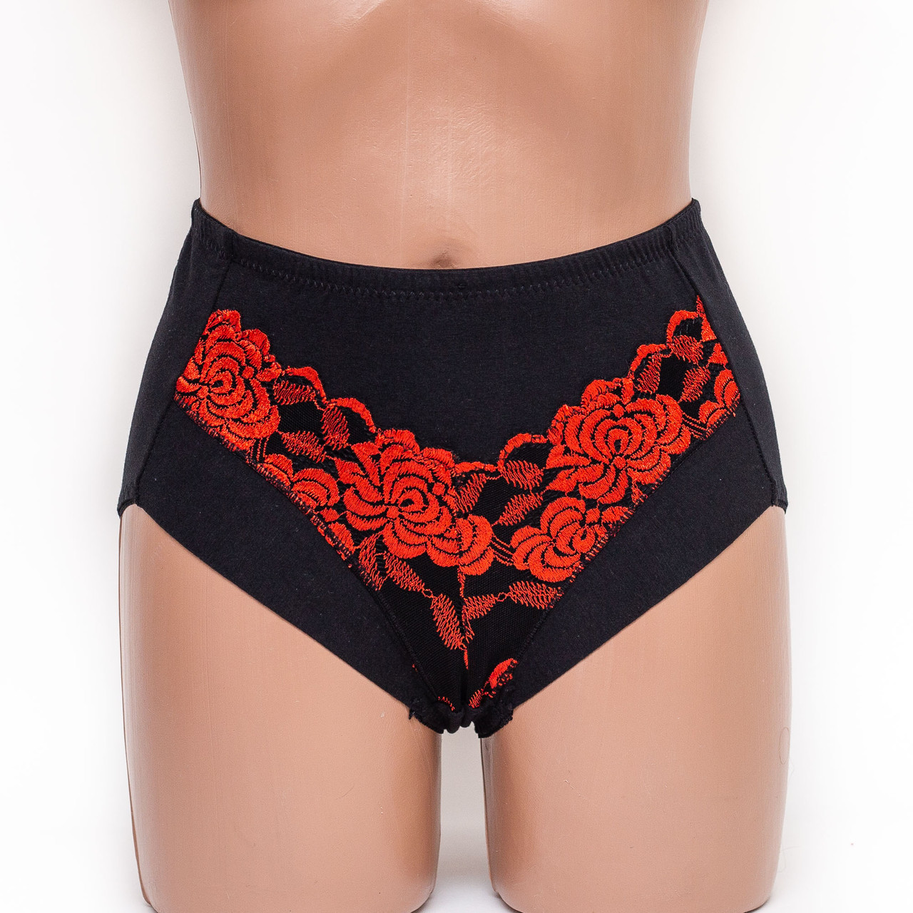 Трусики женские Antifu 7107 черные k3280-5