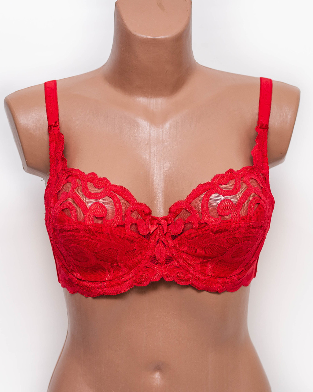 Бюстгальтер мереживний Anfen 609-6 червоний 609-6-3