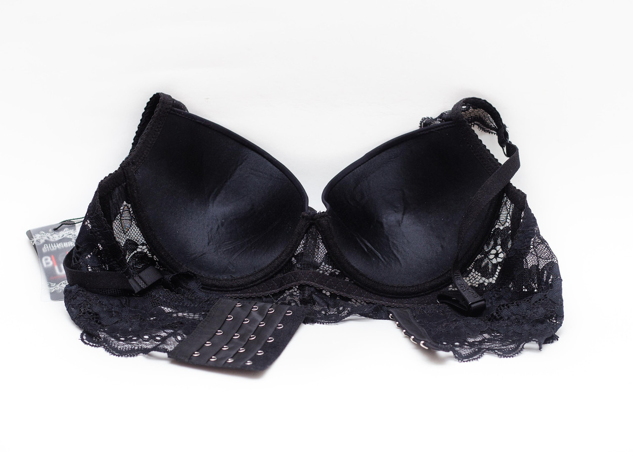 Бюстье бюстгальтер с гипюром Biweier 8491 черный k5180-1