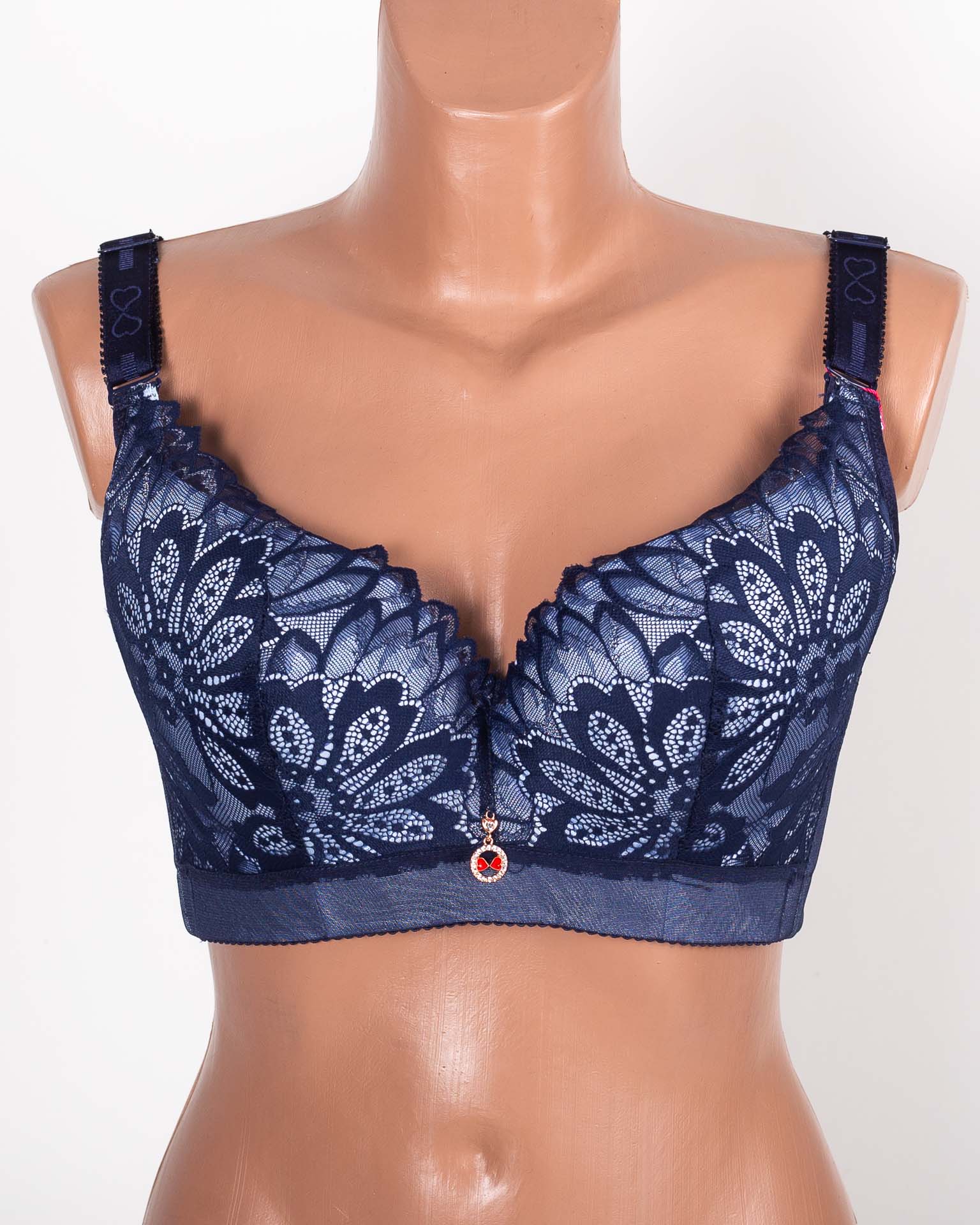 Бюстгальтер формова чашка з широкою спинкою Люся 8199 синій 5334-3