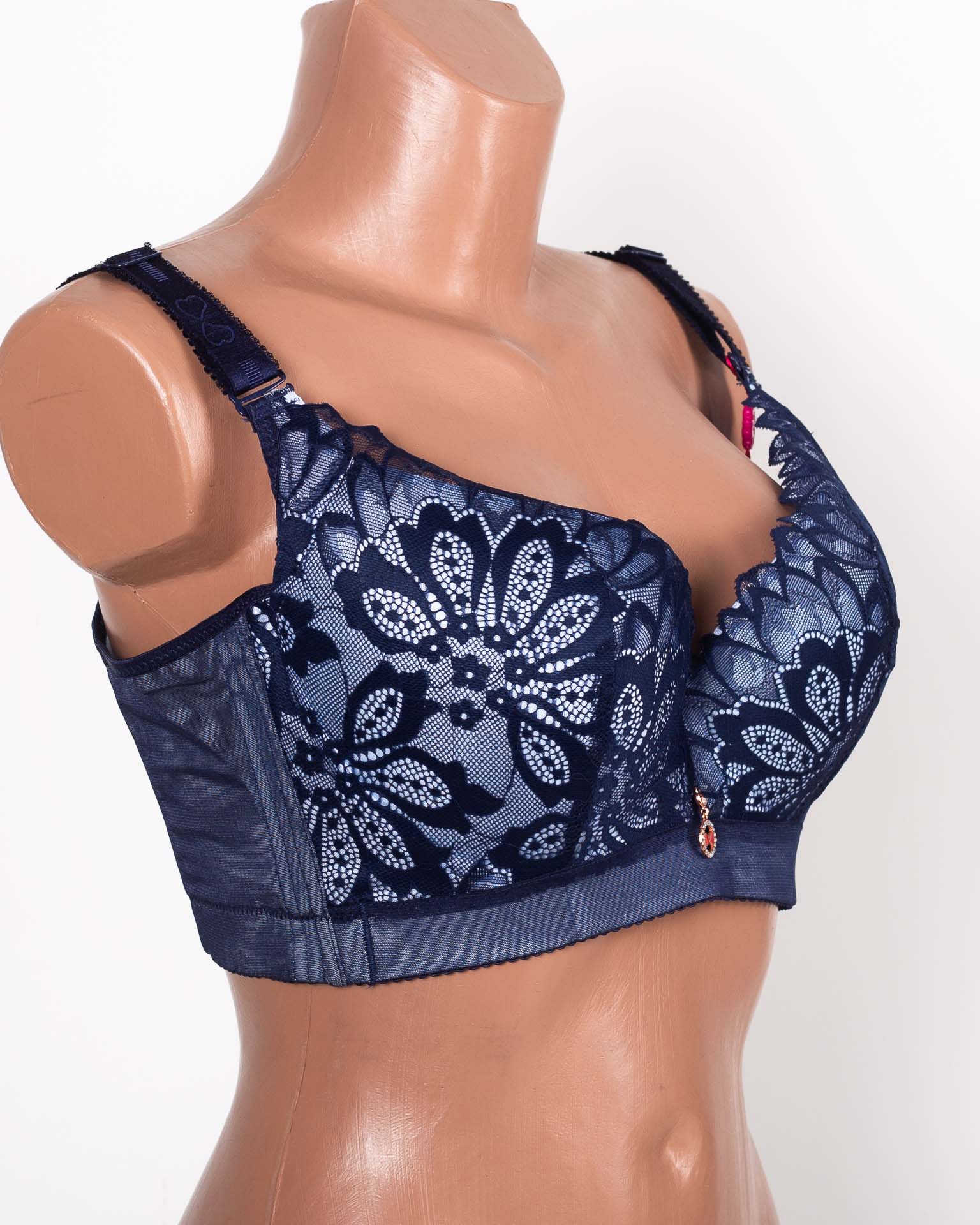 Бюстгальтер формова чашка з широкою спинкою Люся 8199 синій 5334-3