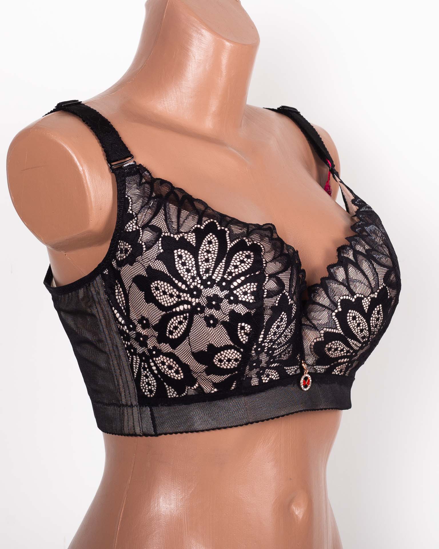  Бюстгальтер формова чашка з широкою спинкою Люся 8199 чорний 5334-4