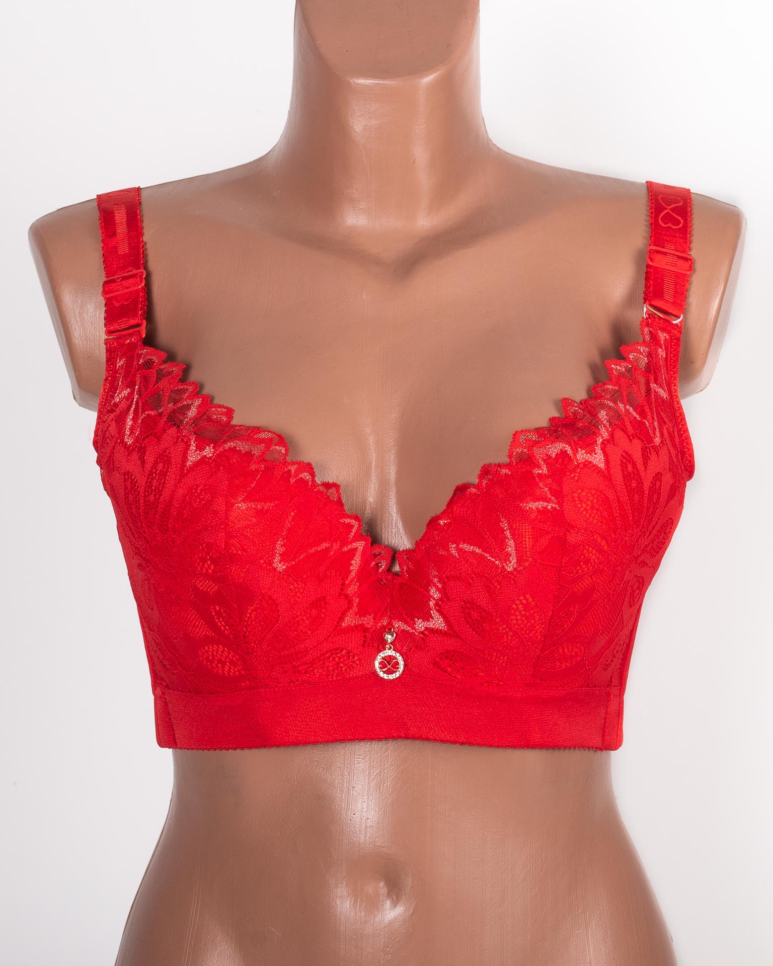  Бюстгальтер формова чашка з широкою спинкою Люся 8199 червоний 5334-1